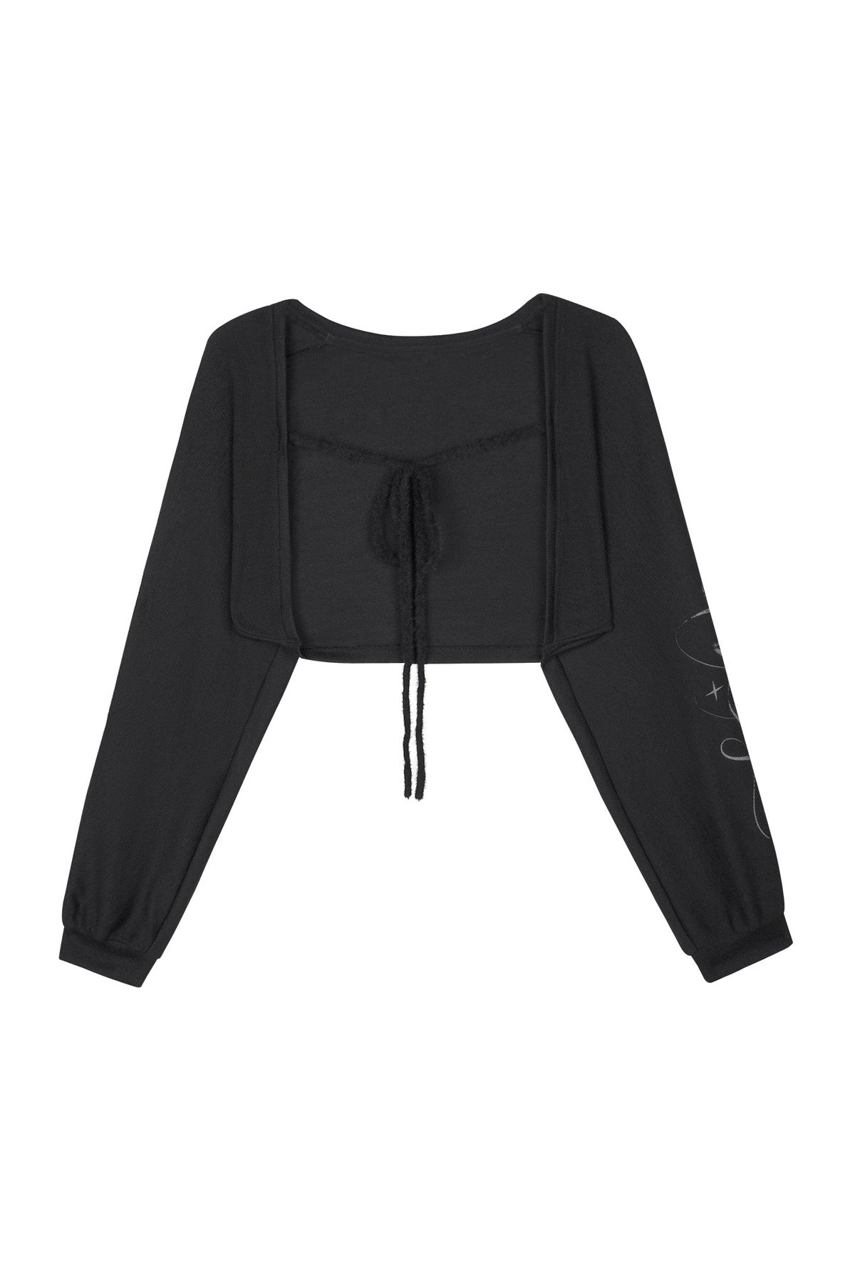 Loose Dark Print Knit Top