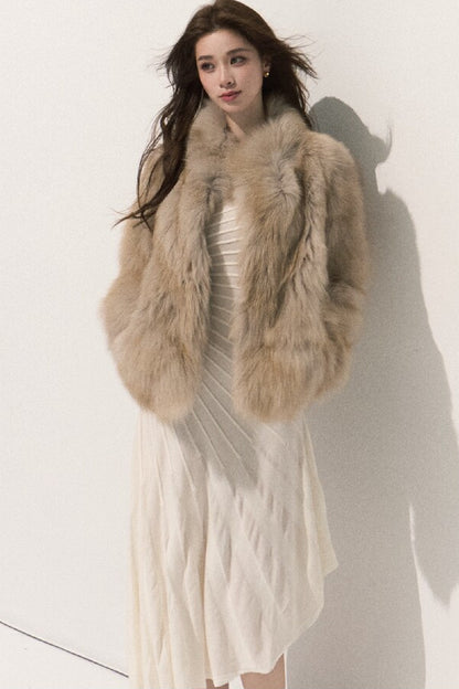 Fluffy Fox Fur Vest