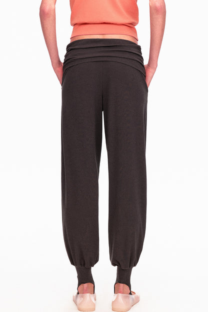 Long-Staple Cotton Knit Stirrup Pants