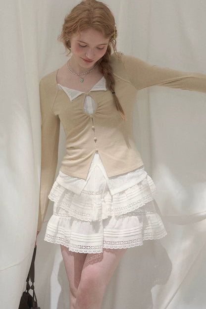 Ripples of the Sea Lace Skirt