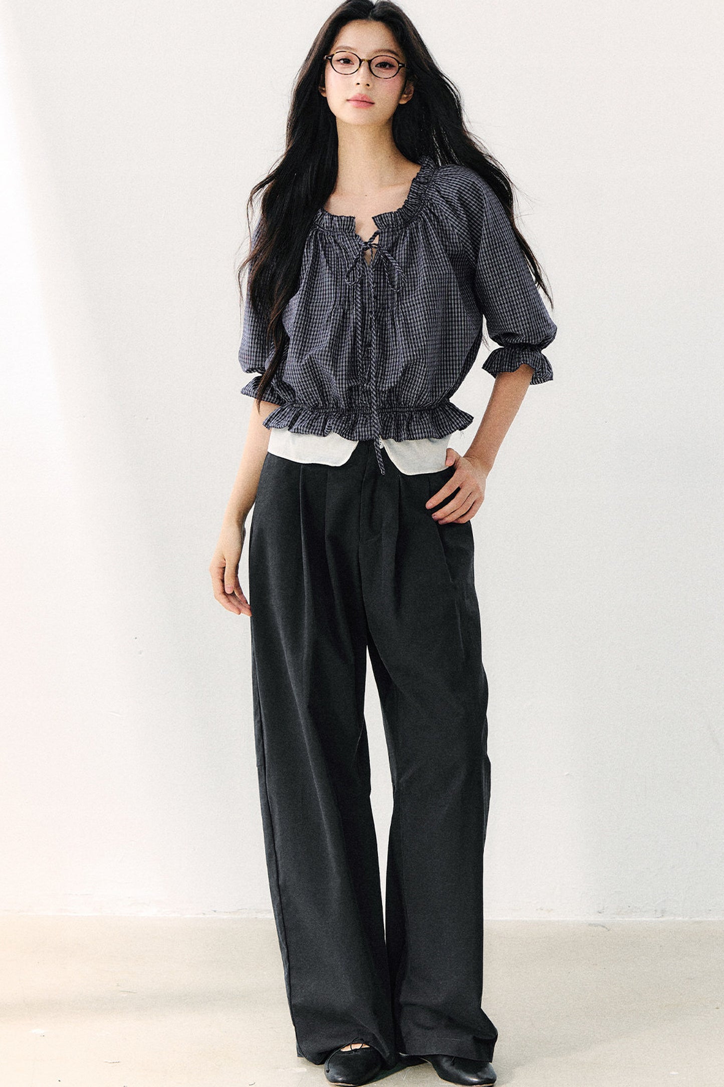High-Waisted Wide-Leg Pants