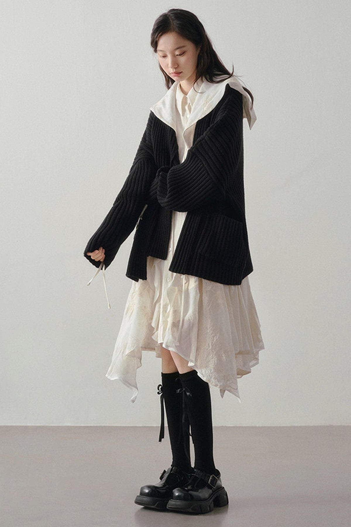Embroidery Shawl Dress