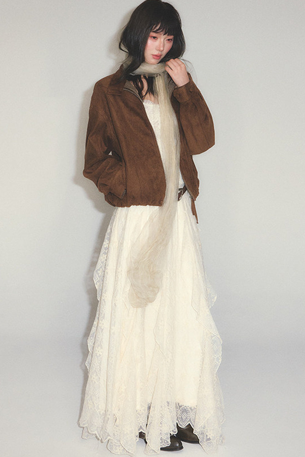 Loose Retro Suede Jacket