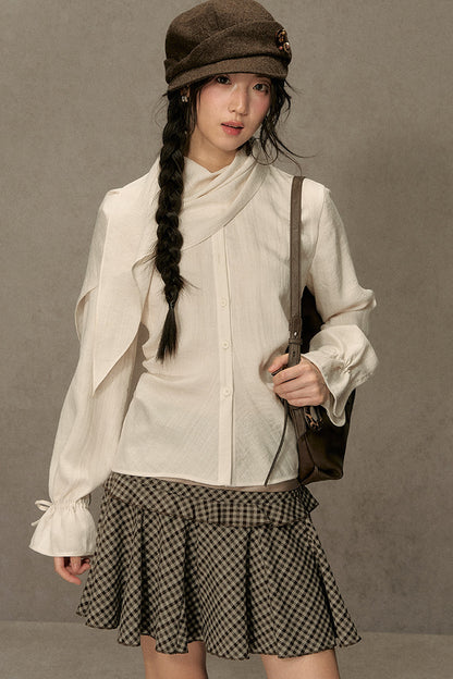 Beautiful and Relaxed Lyocell Cape Shirt