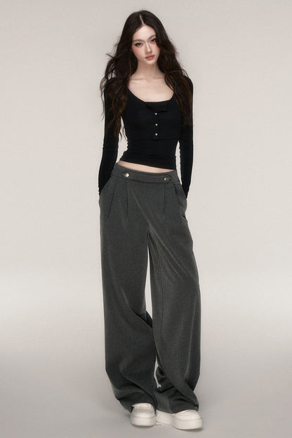 Long-Sleeved Top and Camisole Set