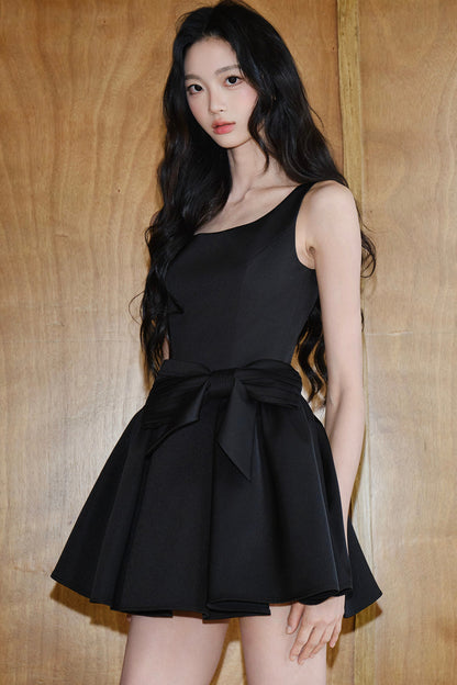 Elegant Bow A-Line Dress