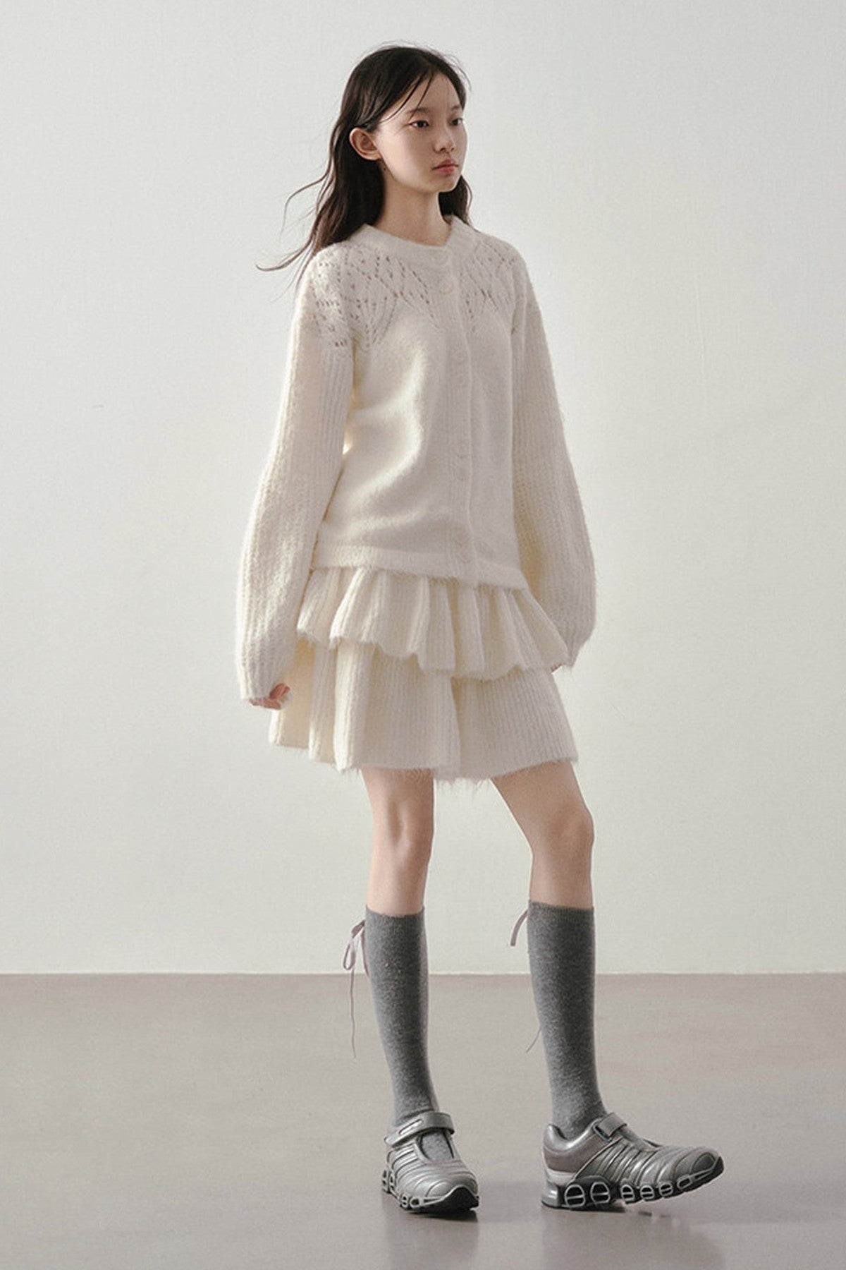 Reversible Knit Sweater and Skirt Set