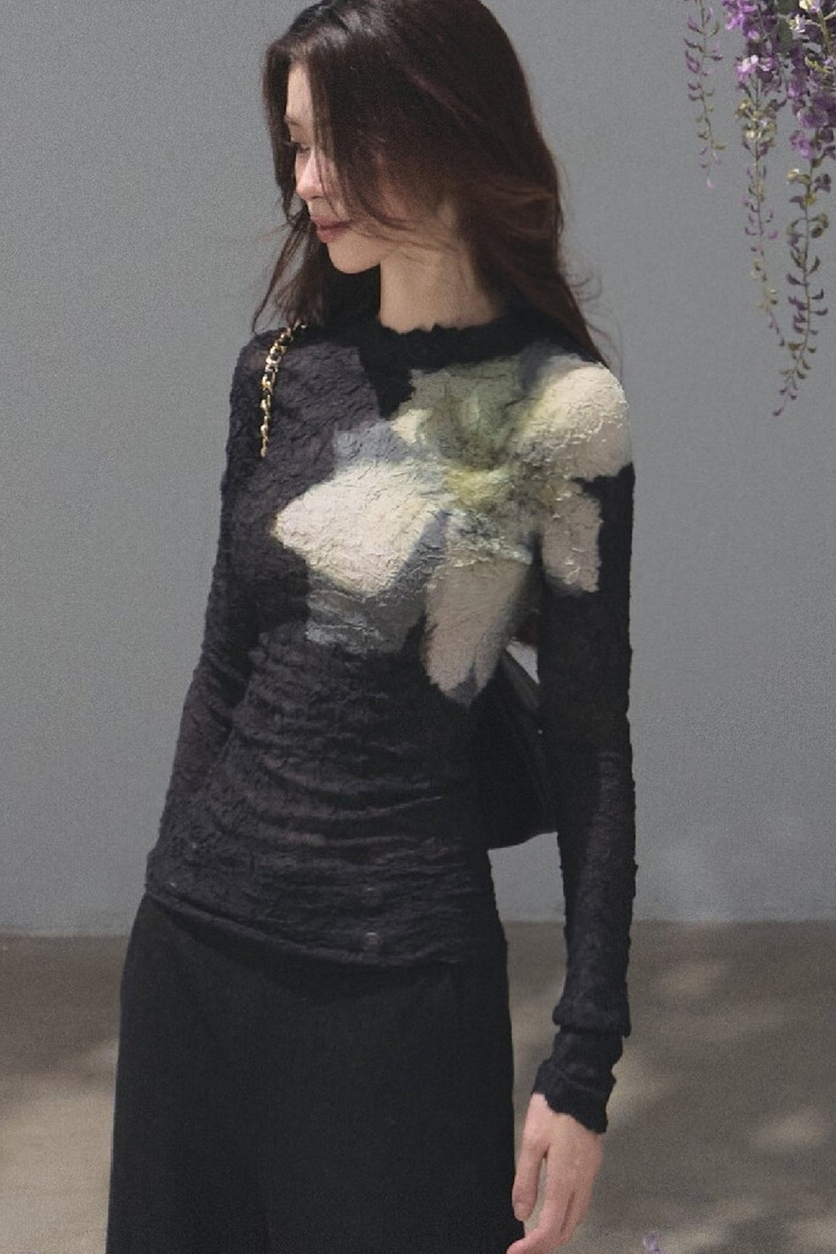 Two-Way Long-Sleeved Knit Base Layer Pullover