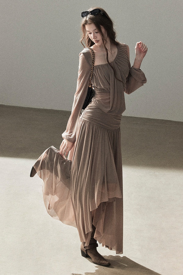 Autumn Two-Piece Top and Skirt Set-Up