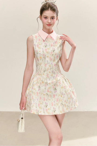 Floral Pleated Summer Dress