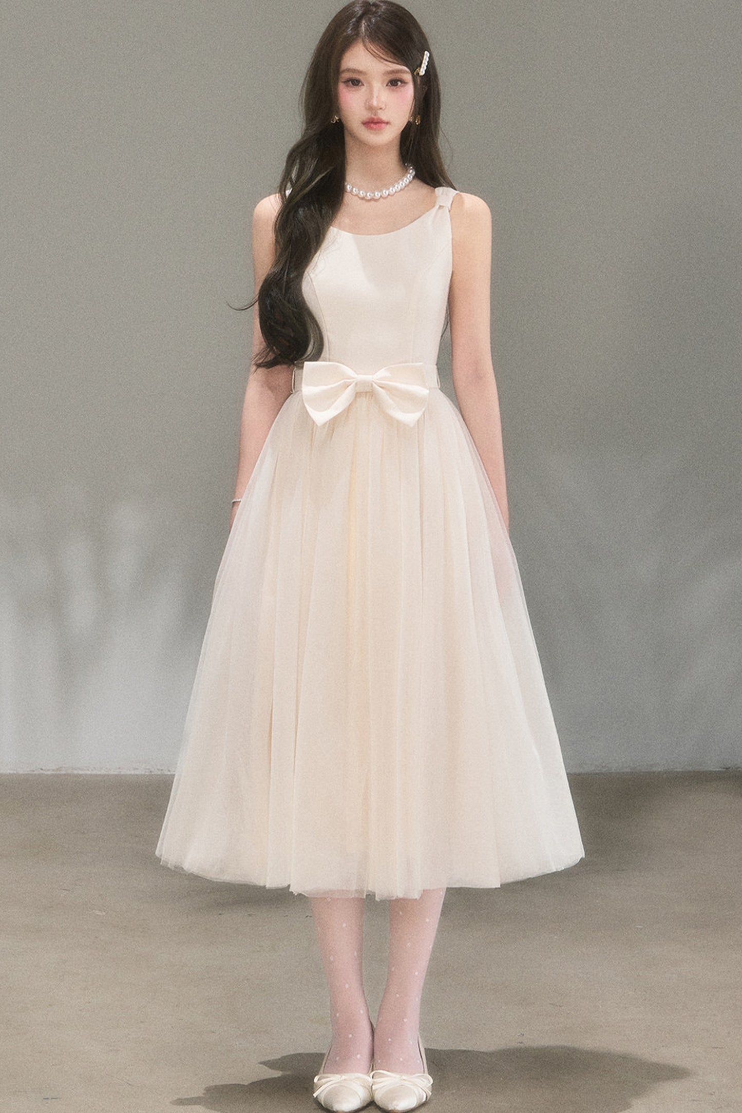 Mondlicht-Netzstoff-Ballettkleid