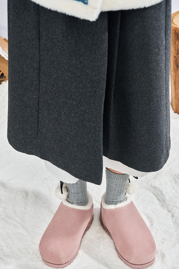 Flat Slip-On Fur Snow Boots