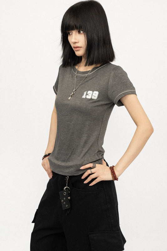 Retro Lyocell Black Top