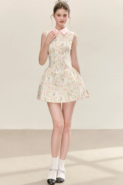 Floral Pleated Summer Dress