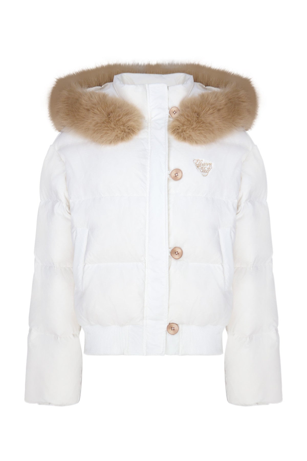 White Down Thick Coat and Pants Set-Up