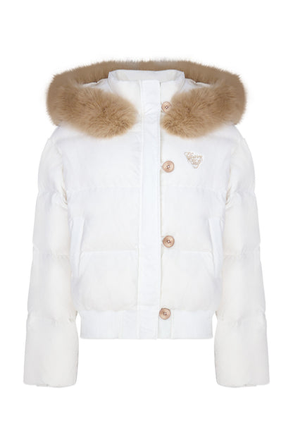 White Down Thick Coat and Pants Set-Up