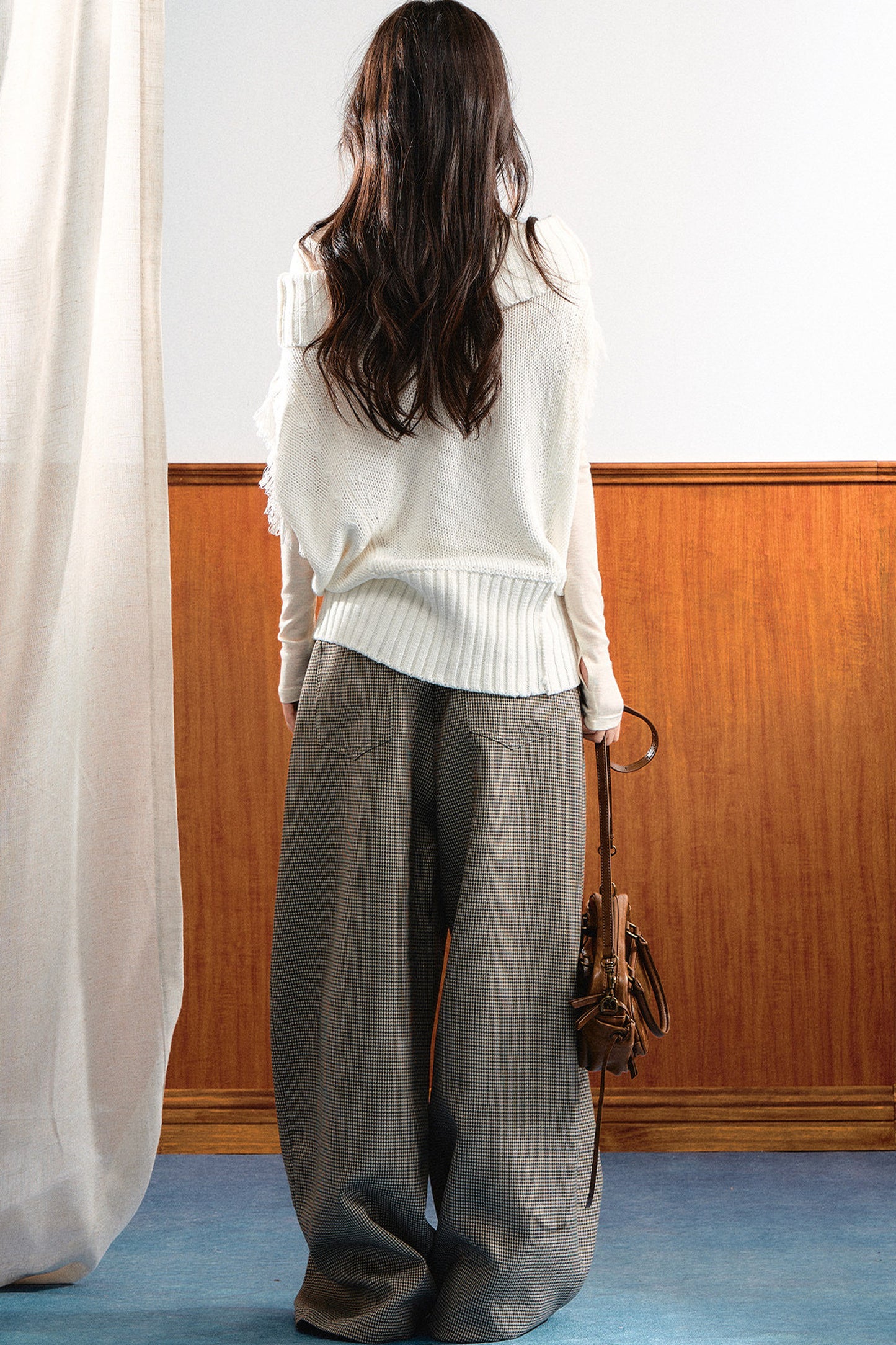 Korean Slanted Shoulder Sweater