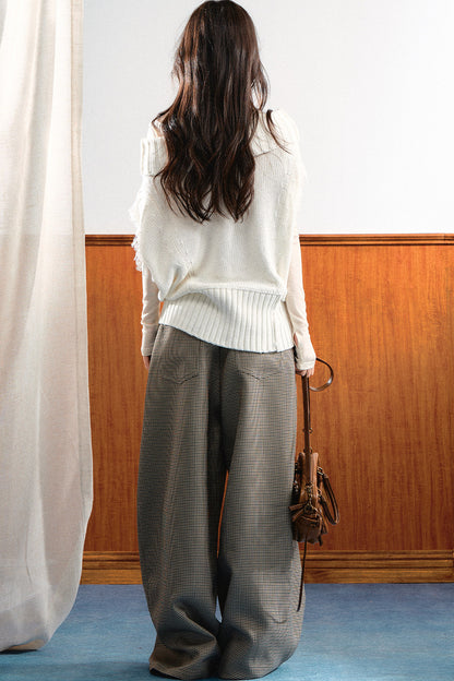 Korean Slanted Shoulder Sweater