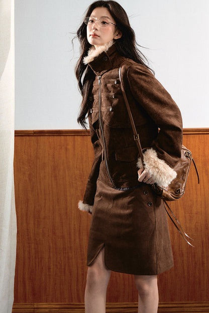 Suede Short Jacket