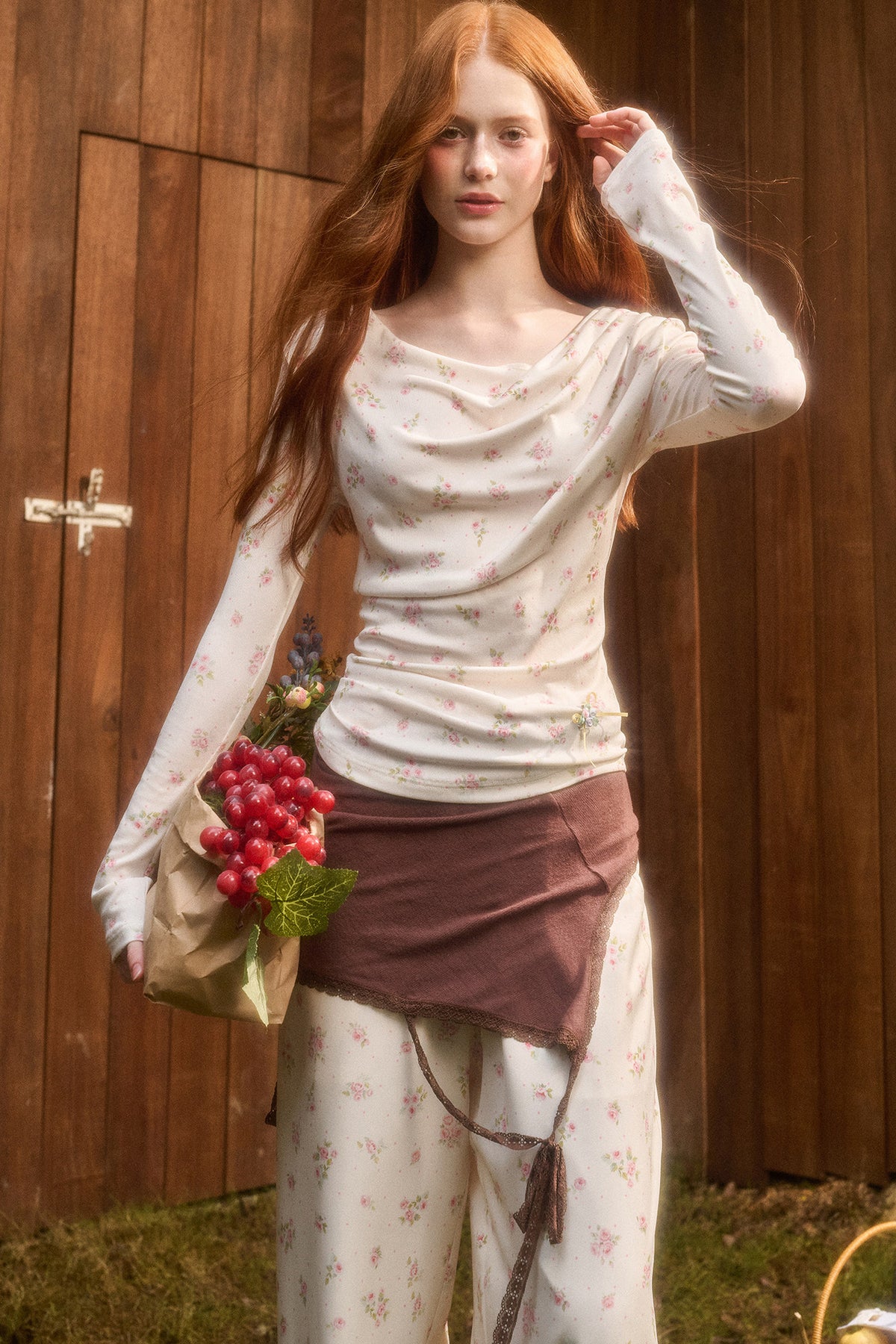 Liberty Print Top and Pants Set-Up