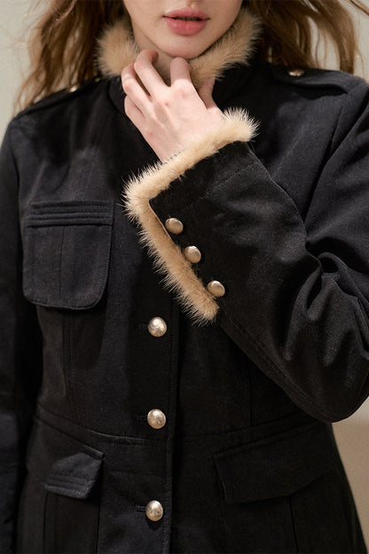 Stand-Collar Cotton Jacket