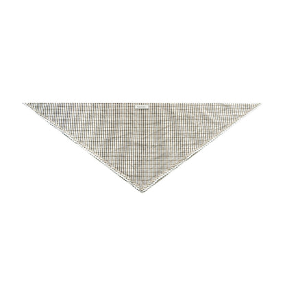 Lace Trim Plaid Headscarf