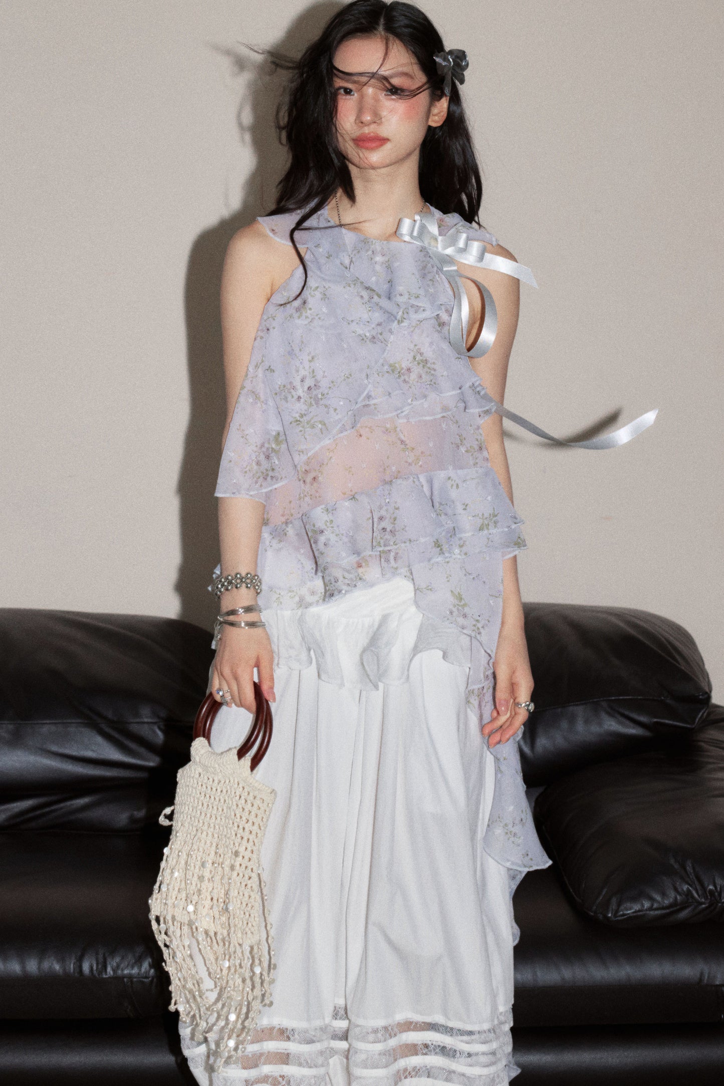 Floral Ruffle Camisole