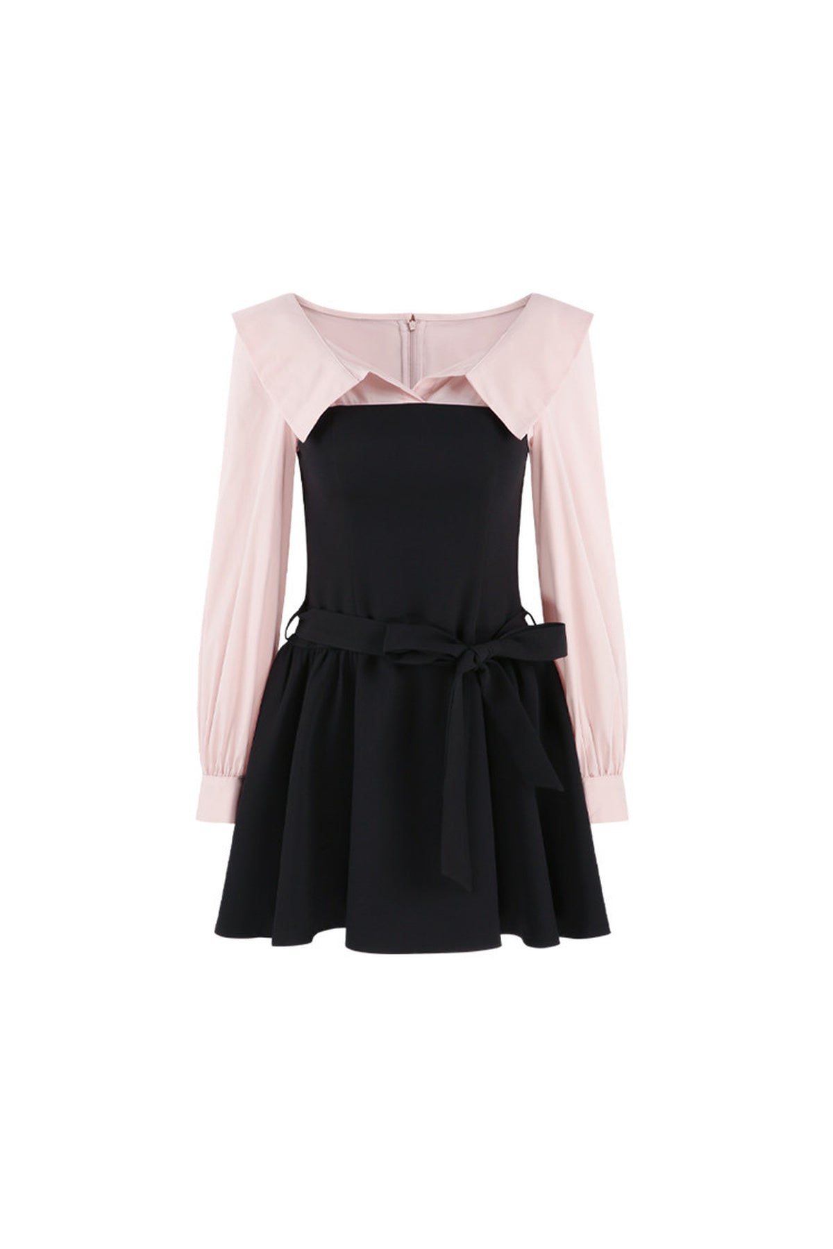 Black Flared Shirt Dress