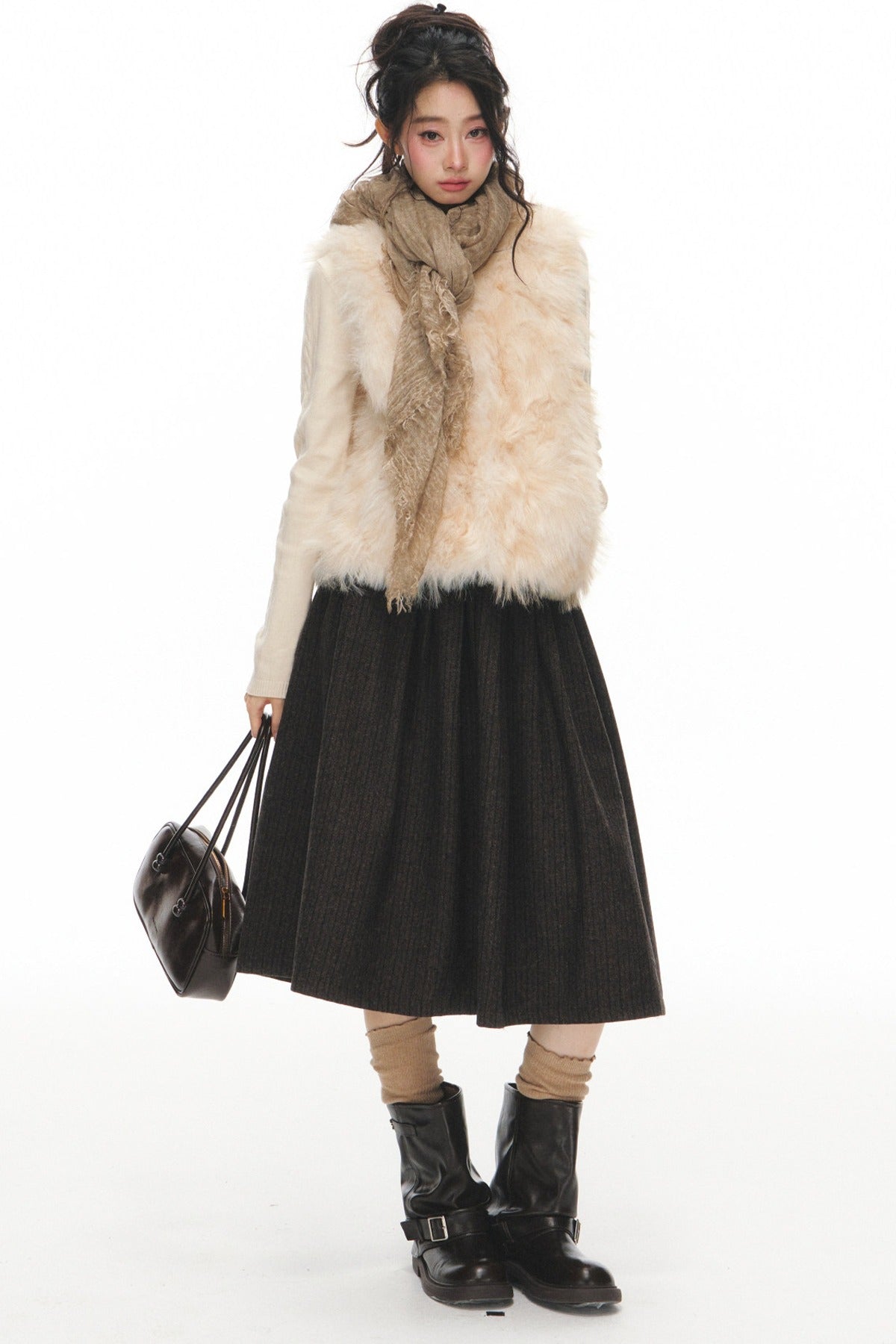 Long Sleeve Knit Top and Pants Set-Up