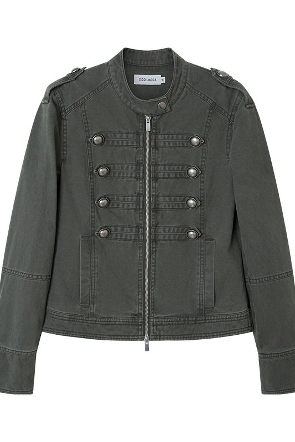 Retro Washed Double-Breasted Jacket