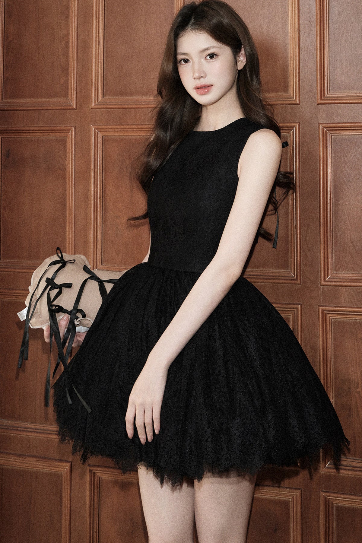 Sleeveless Lace Tutu Dress