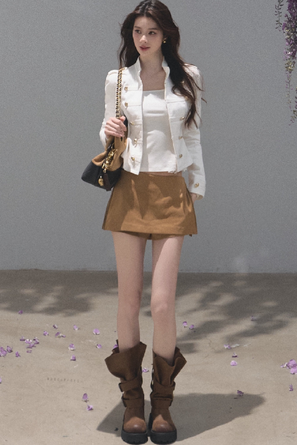 Style Pure Cotton Sand-Washed Jacket