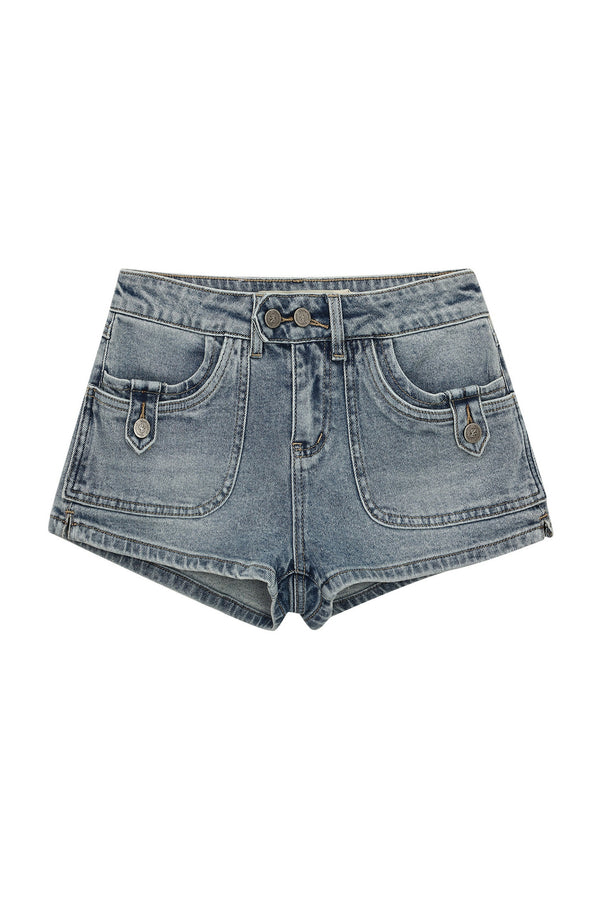 Retro Denim Hot Pants