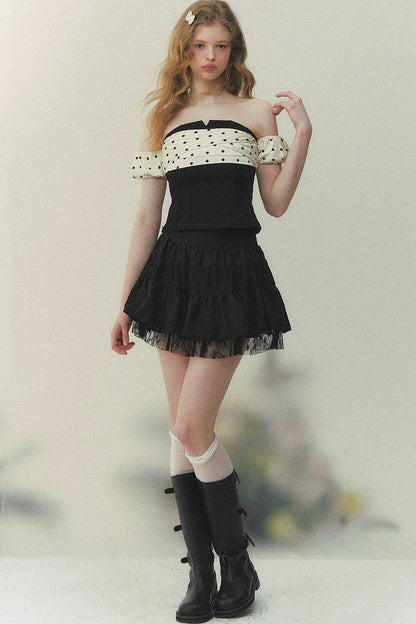 Blusa stile sud francese con spalle scoperte