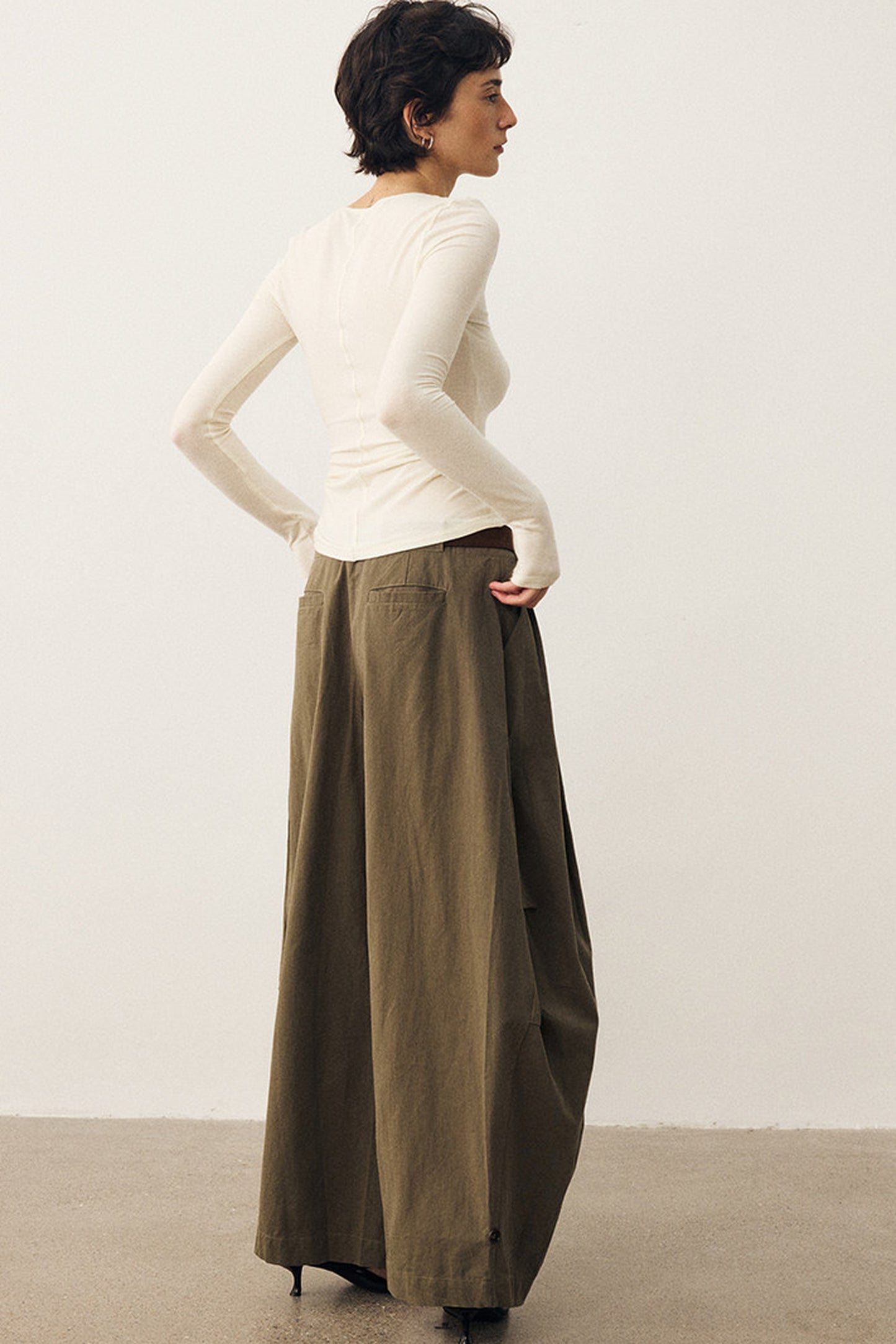 Retro Wide-Leg Parachute Pants