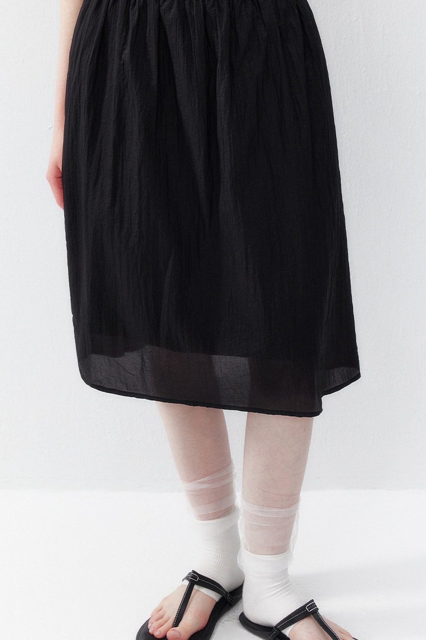 Acetate Elastic Umbrella Skirt