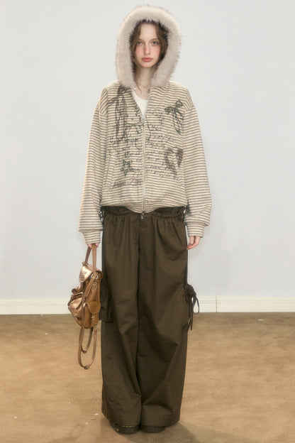 High-Waisted Wide-Leg Cargo Pants