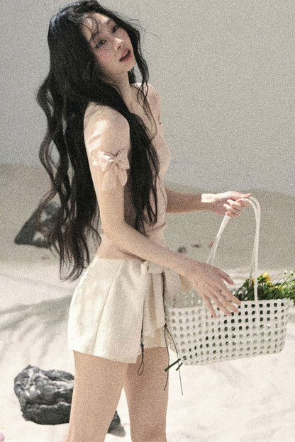 크롭 컷아웃 탑