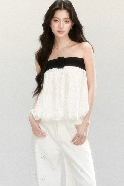 Polka Dot Flower Bud Top