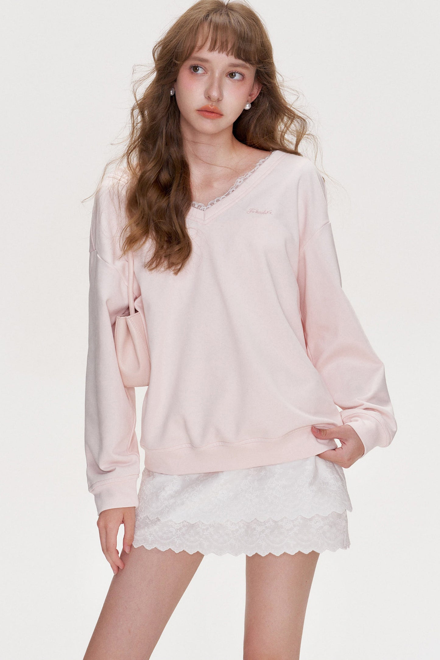 French Double-Layer Lace Spaghetti Strap Dress and Cardigan Set-Up
