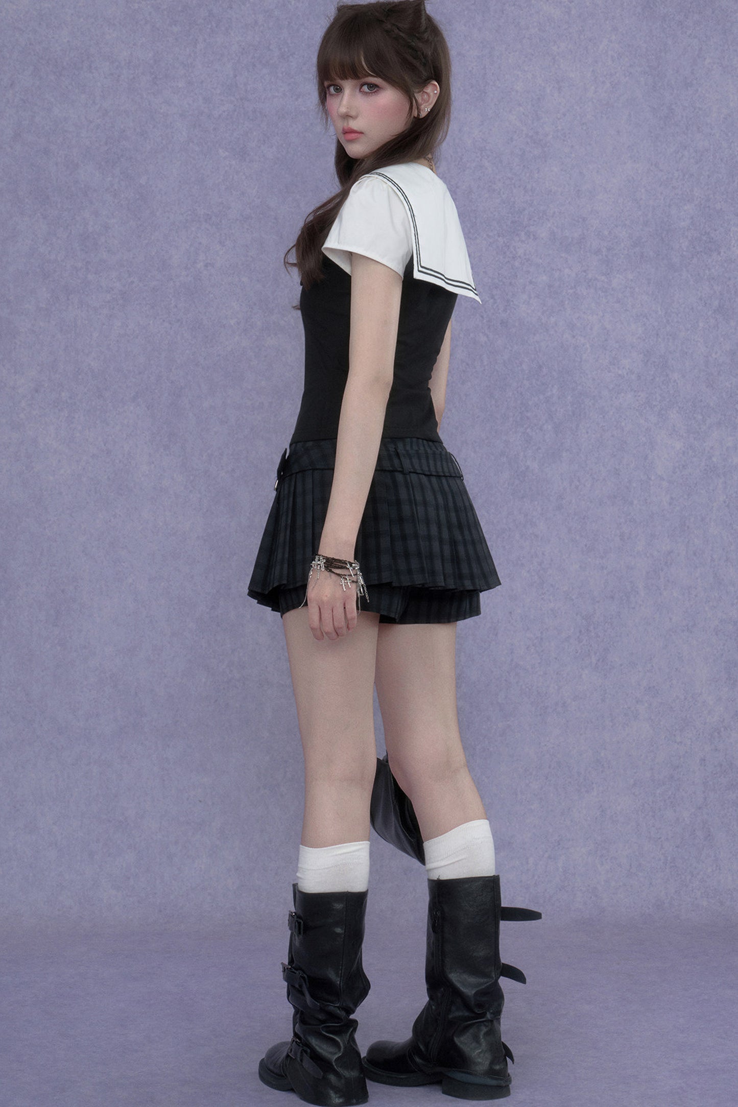 Sailor Collar Summer Top Set-Up