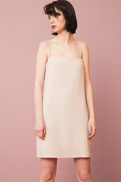 Pink Peach Blossom Strap Dress