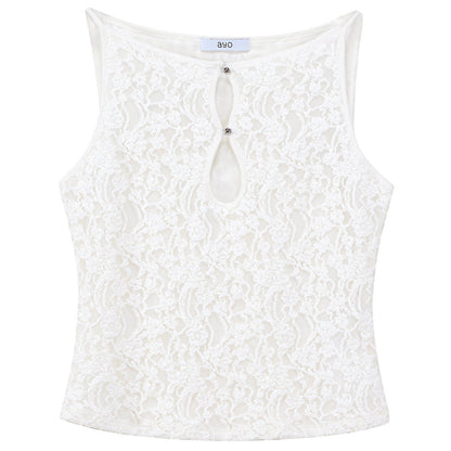 Water Drop Hollow-Out Lace Camisole