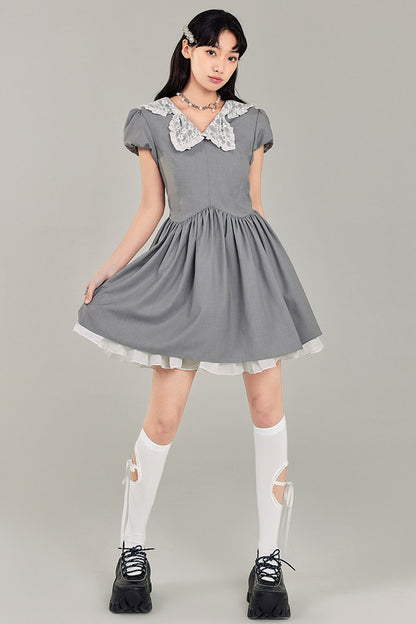 Bowknot Doll Collar Dress