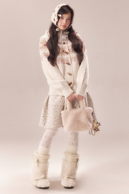 Fair Isle Toggle Knit Cardigan
