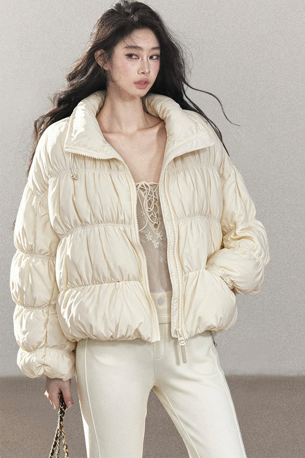 White Duck Down Puffer Jacket