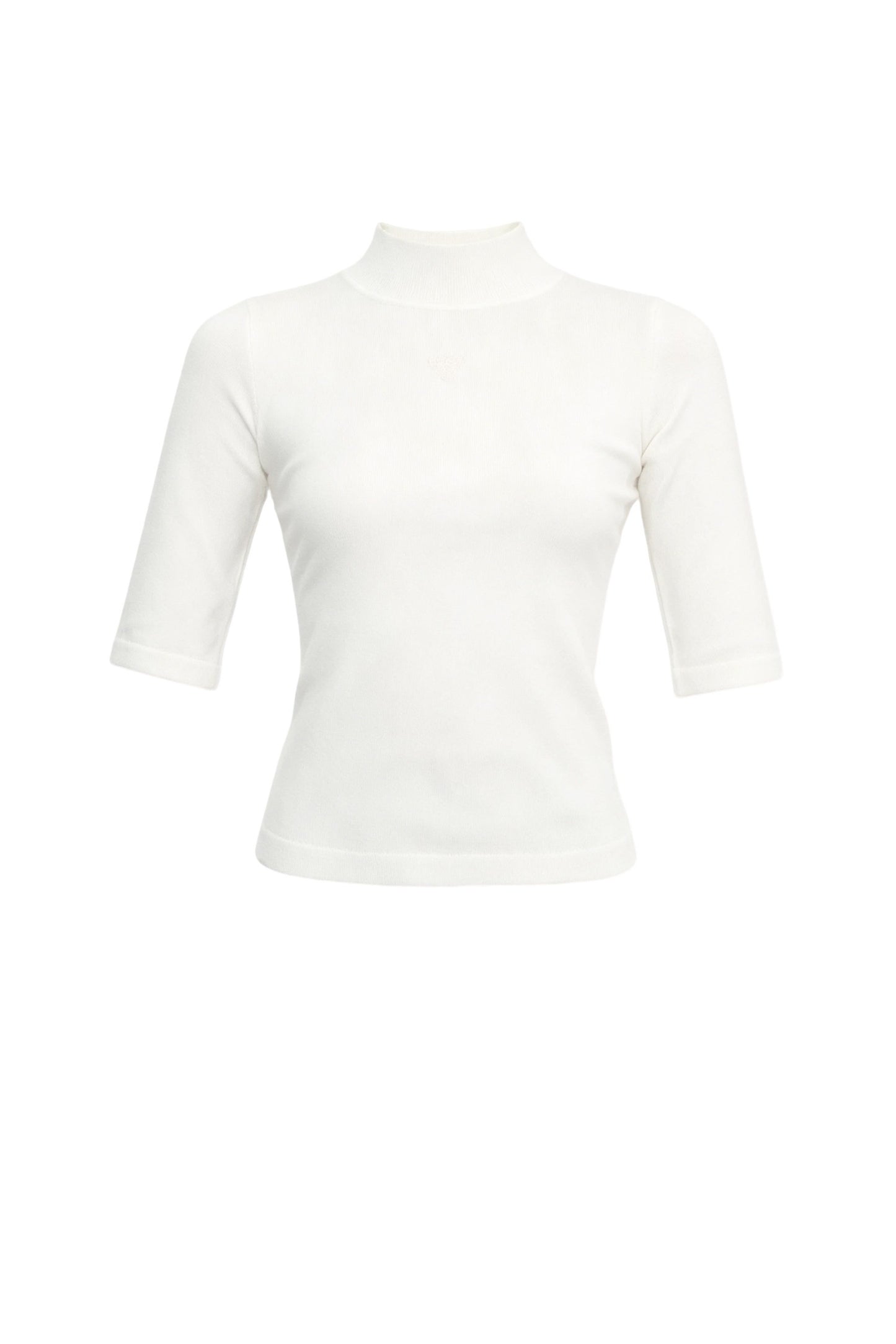 Slim-Fit Half-High Collar Knit Base Top
