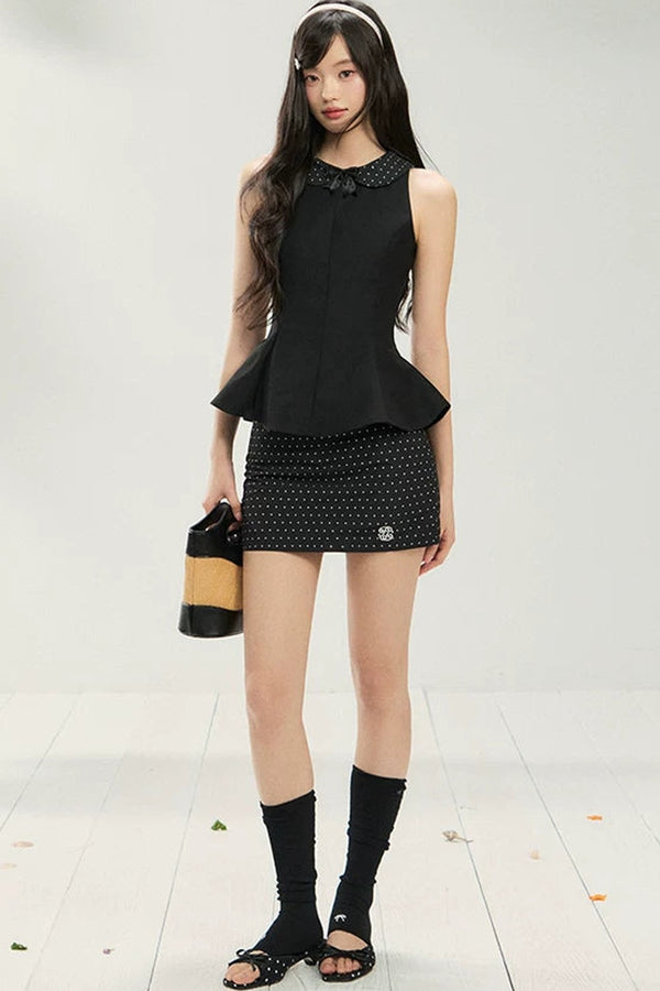 Elegant Waist-Cinching Skirt Set-Up