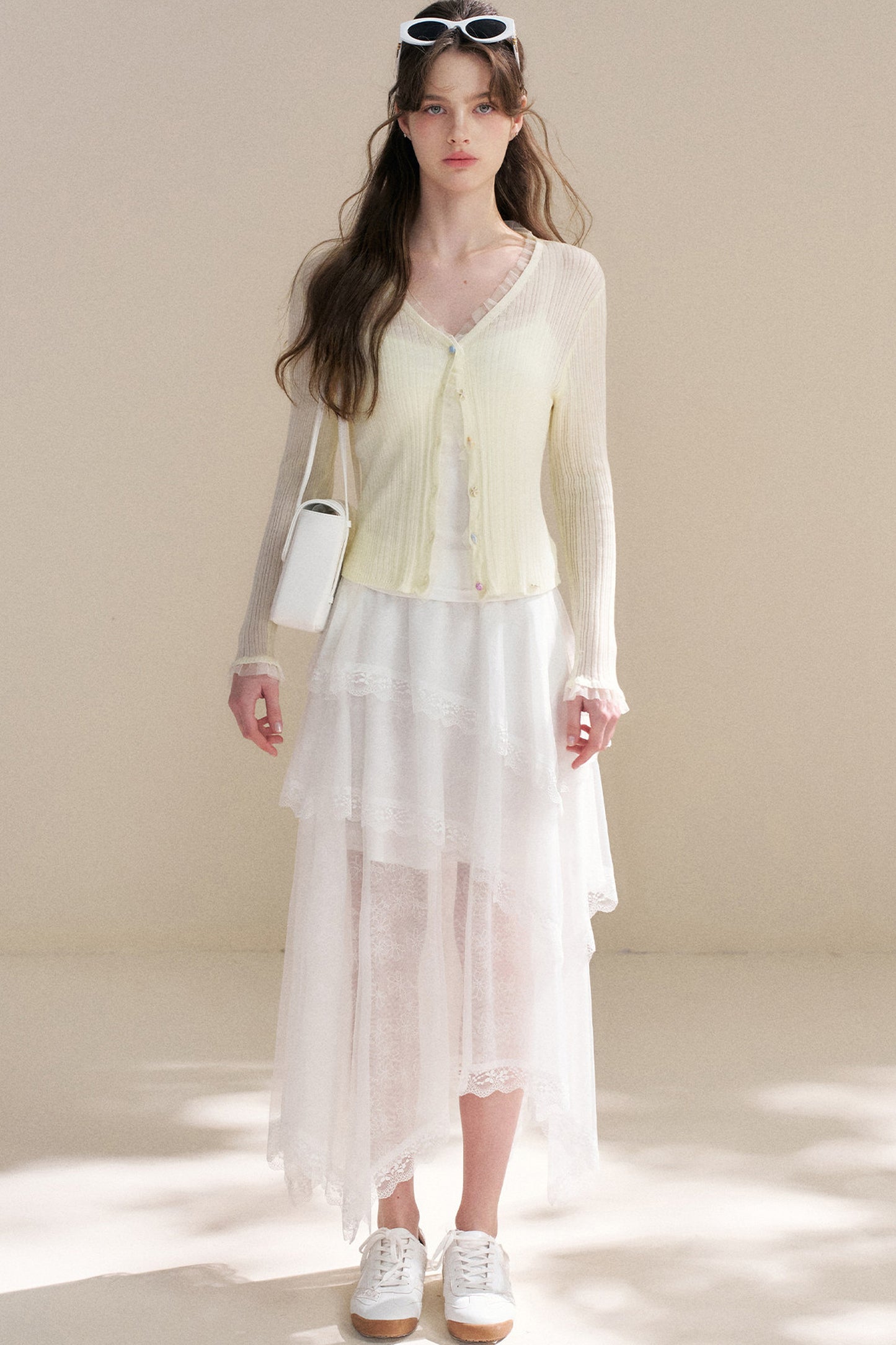 Heavyweight Tencel Lace Cardigan