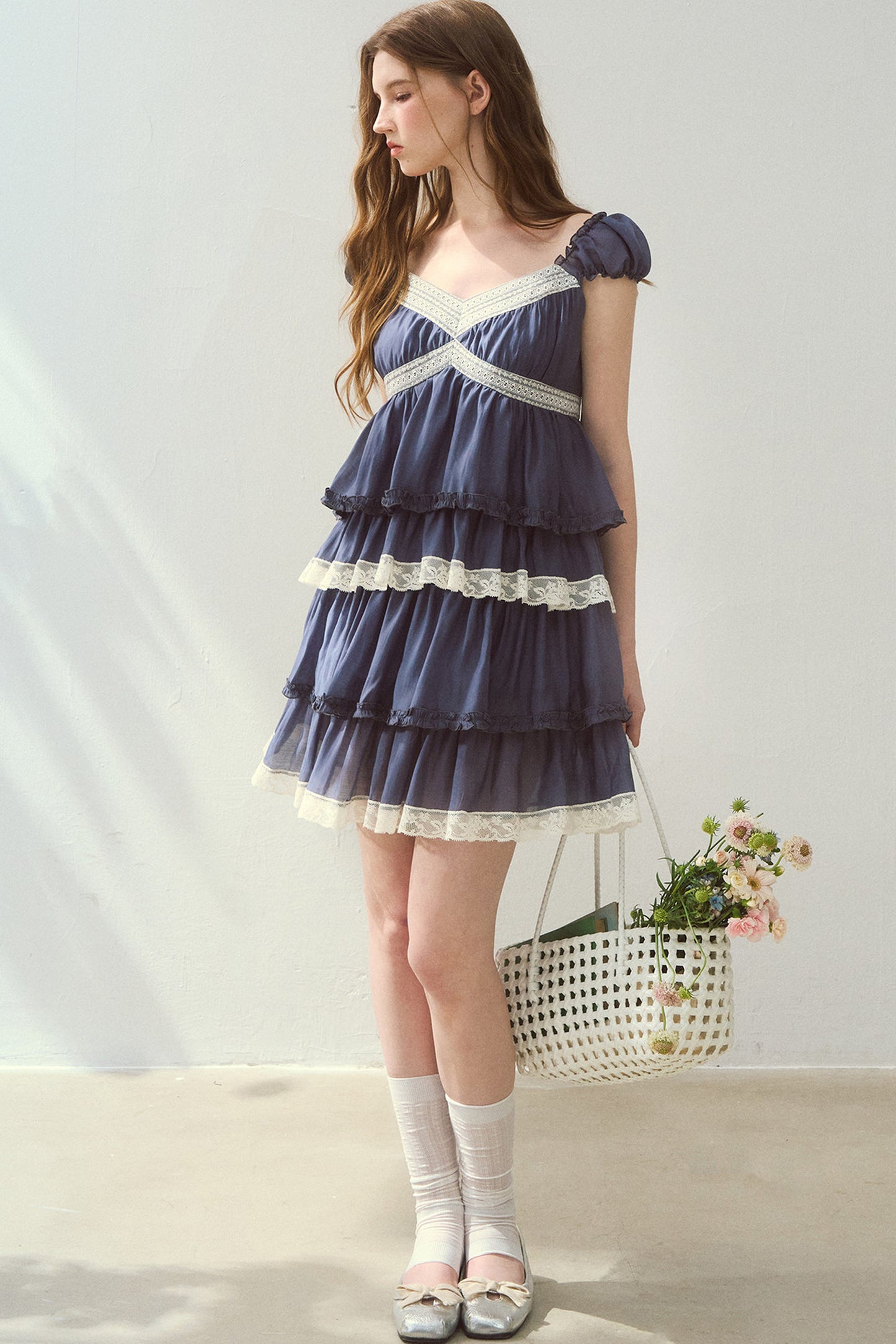 Lyocell Tiered Cake Dress